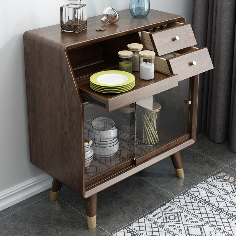 All solid wood sideboard modern kitchen dining table