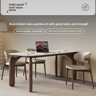 solid wood dining table and chair set