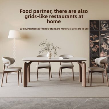 solid wood dining table and chair set