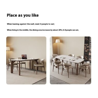 solid wood dining table and chair set