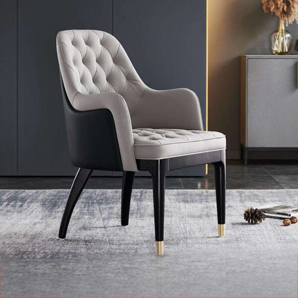 Light luxury solid wood dining chair