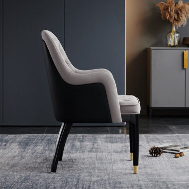 Light luxury solid wood dining chair