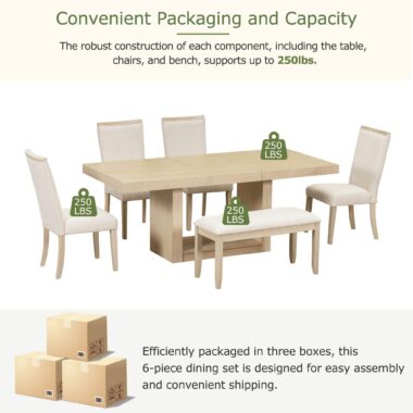 extendable pedestal dining table set