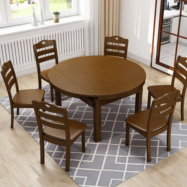 Good quality dining wood table and chair set
