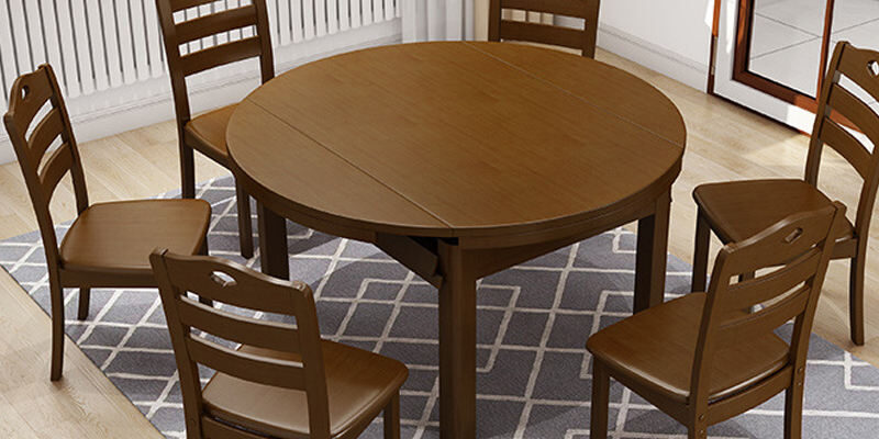Good quality dining wood table and chair set