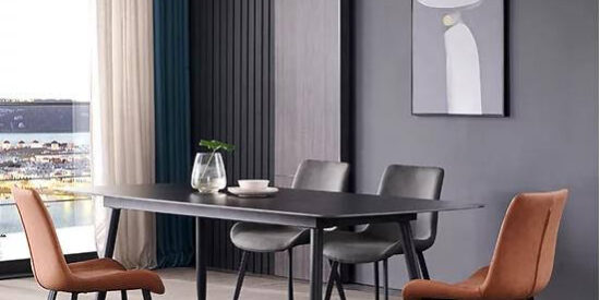 Modern luxury rock tabletop dining table