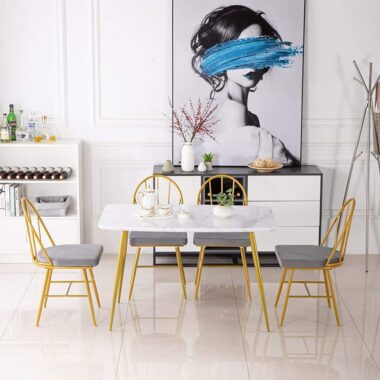 Modern luxury rock tabletop dining table