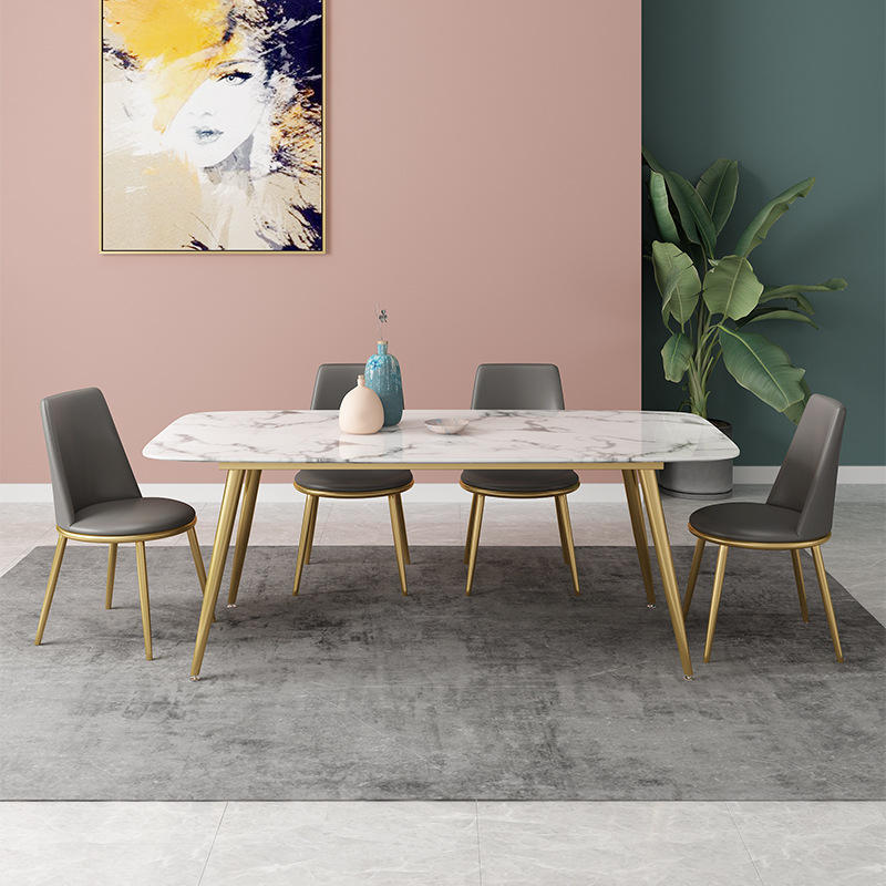 Modern luxury rock tabletop dining table