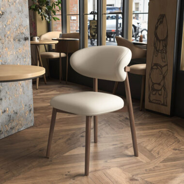 Luxury modern leather dining chair