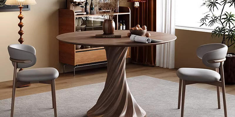 Modern antique solid wood dining table