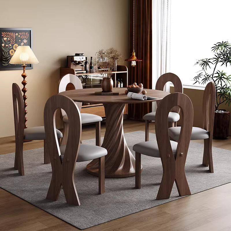 Modern antique solid wood dining table