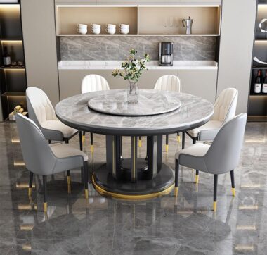 Modern Extendable Marble Dining Table