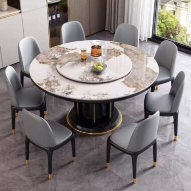 Modern Extendable Marble Dining Table
