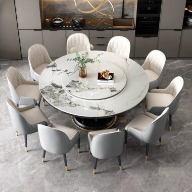 Modern Extendable Marble Dining Table