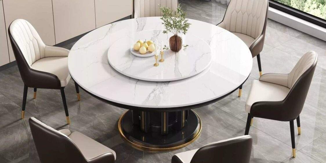 Modern Extendable Marble Dining Table