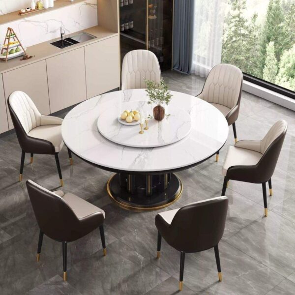Modern Extendable Marble Dining Table