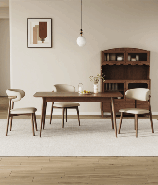 Modern leather restaurant dining chair