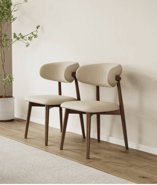 Modern leather restaurant dining chair