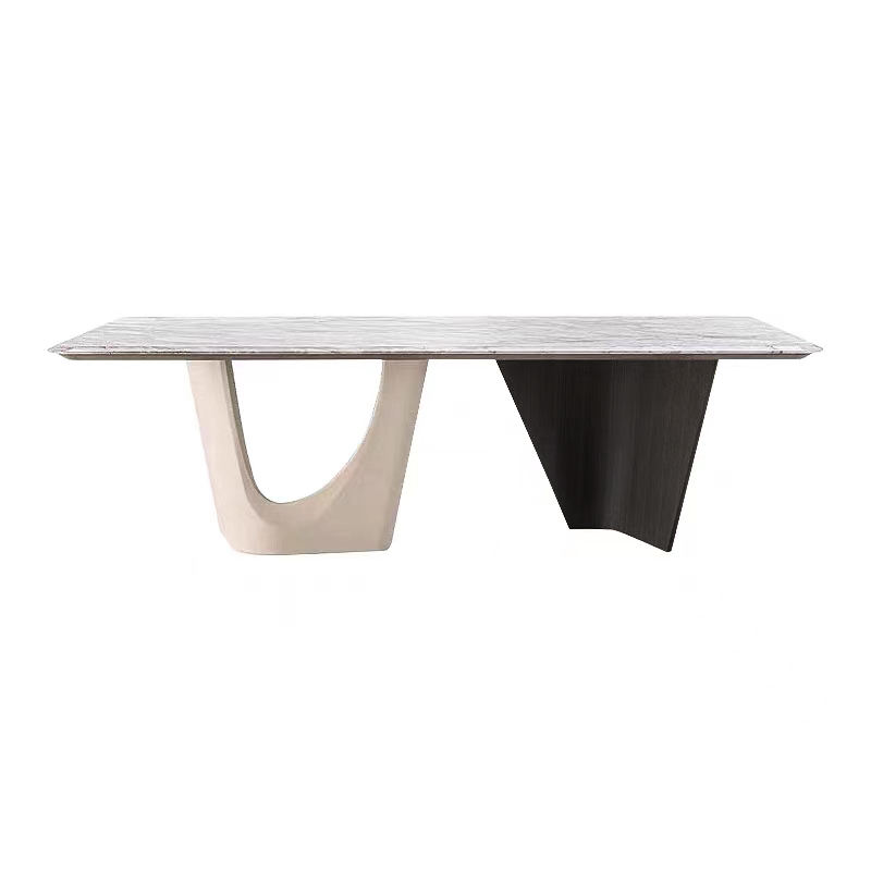 marble dining table with rectangle stone top