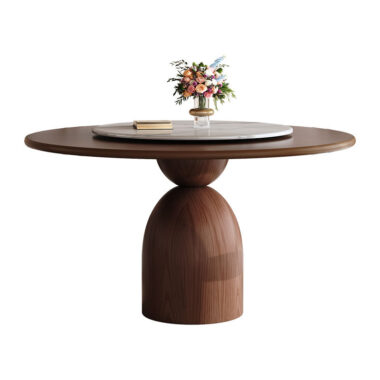 Solid wood dining table and chair