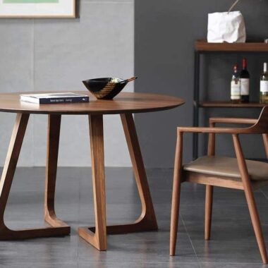 solid wood dining table and 4 chairs