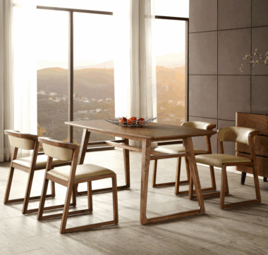 Modern design solid wood dining table