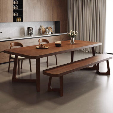 solid wood dining table and chairs set