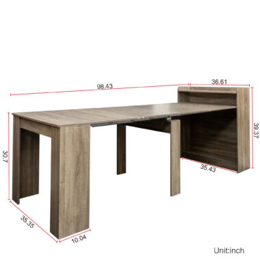 Traditional Modern Extendable Dining Table