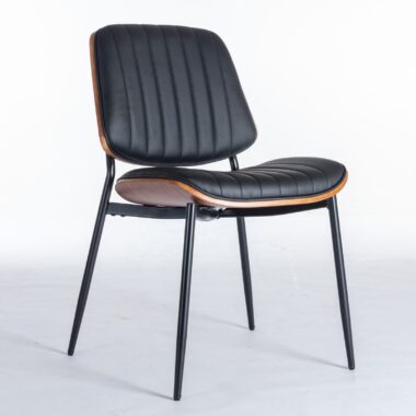 modern faux leather dining chair set