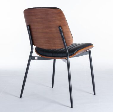 modern faux leather dining chair set