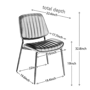 modern faux leather dining chair set