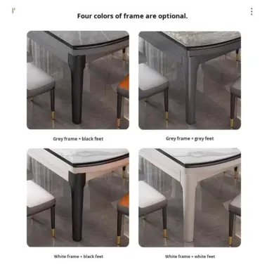 modern extendable folding slate dining table 