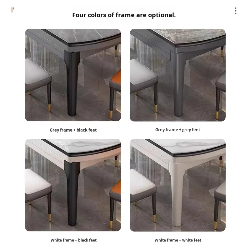 modern extendable folding slate dining table