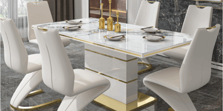 wholesale sintered stone dining table marble top