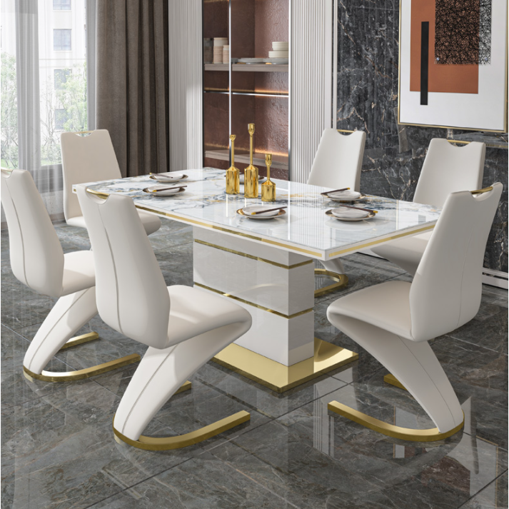 wholesale sintered stone dining table marble top