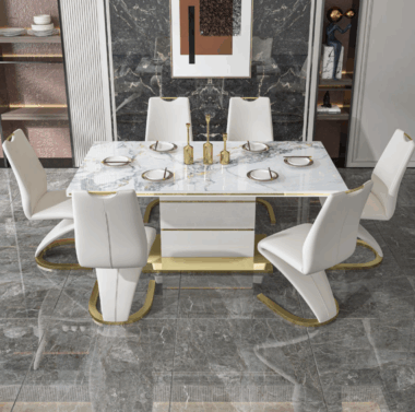 wholesale sintered stone dining table marble top