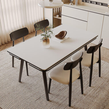 extendable dining table and chair set