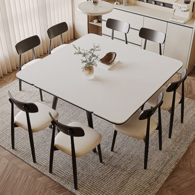 extendable dining table and chair set