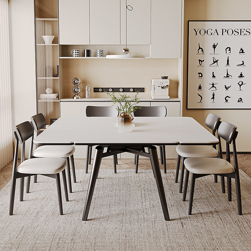 extendable dining table and chair set