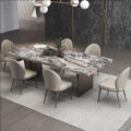 Modern Venice brown marble dining table