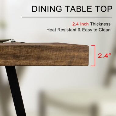 rectangular extendable walnut oak wood dining table