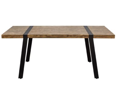 rectangular extendable walnut oak wood dining table