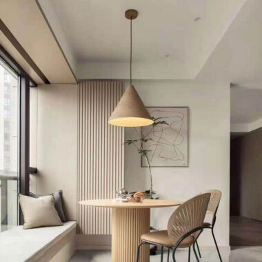 Modern oval cream marble dining table