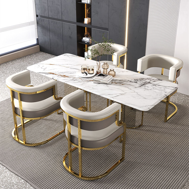 Modern Italian Nordic Leather Dining Chair for Hotels, Cafes