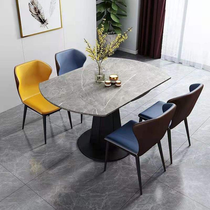foldable extendable 6-seater round dining table
