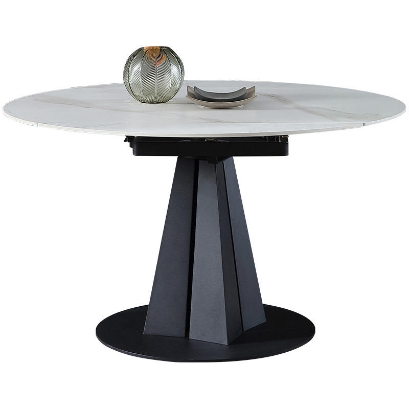 foldable extendable 6-seater round dining table