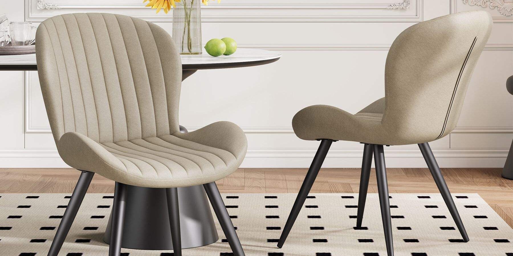 Modern upholstered dining room chairs