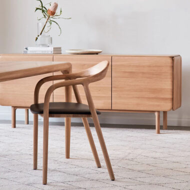 Nordic designer ash wood dining chair