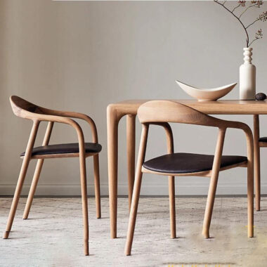 Nordic designer ash wood dining chair
