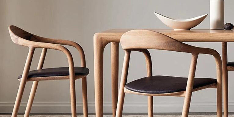Nordic designer ash wood dining chair